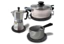 wortek Topfuntersetzer Set 6-tlg. Schwarz Filz Bild 2