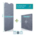 Delluxia Duscheinlage Grau Rutschfest PVC Bild 1