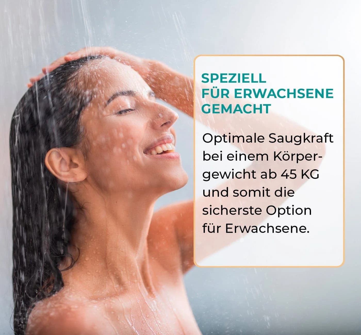 Delluxia Duscheinlage Grau Rutschfest PVC - Bild 4