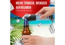 wortek Flaschenöffner mit Auffangbehälter Schwarz 2-tlg Bild 3