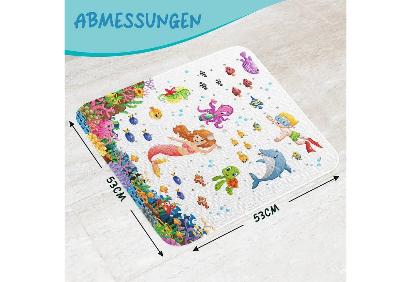 Delluxia Duscheinlage rutschfest bunt für Kinder - Bild 4