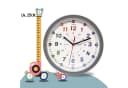 Bada Bing Wanduhr Lernuhr Bunt Grau 25cm Lautlos Bild 1