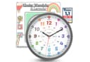 Bada Bing Wanduhr Lernuhr Bunt Grau 25cm Lautlos Bild 2