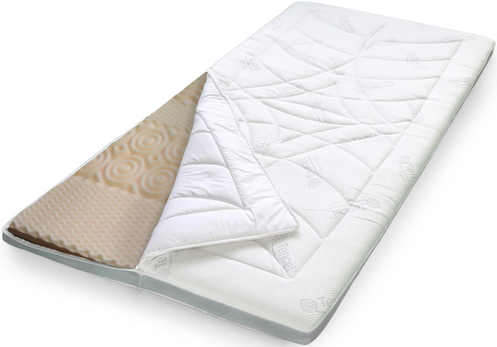 Stendebach Topper Softtop Luxus TENCEL™ Kaltschaum Grau - Bild 5