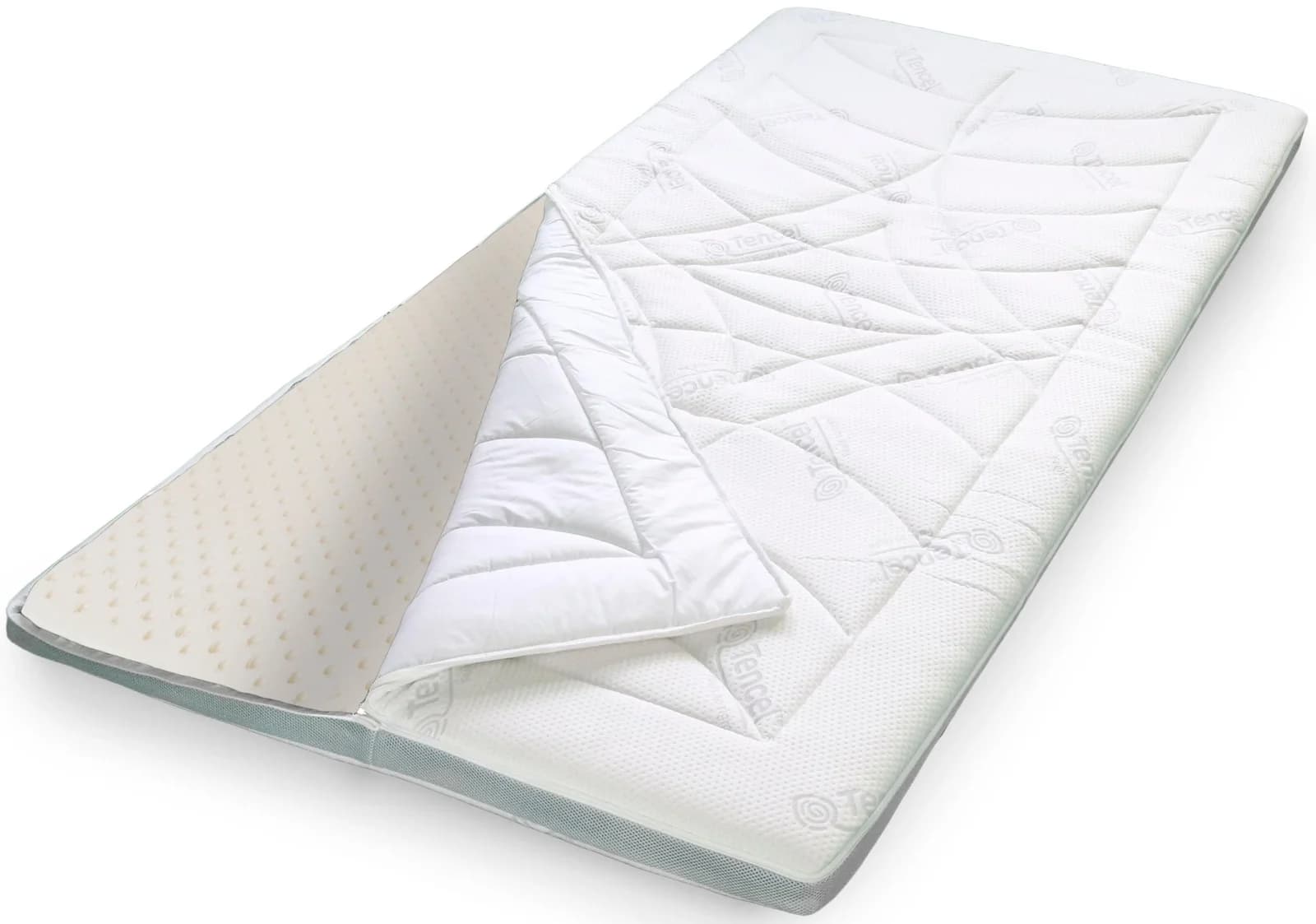 Stendebach Topper Softtop Luxus TENCEL™ Latex Grau
