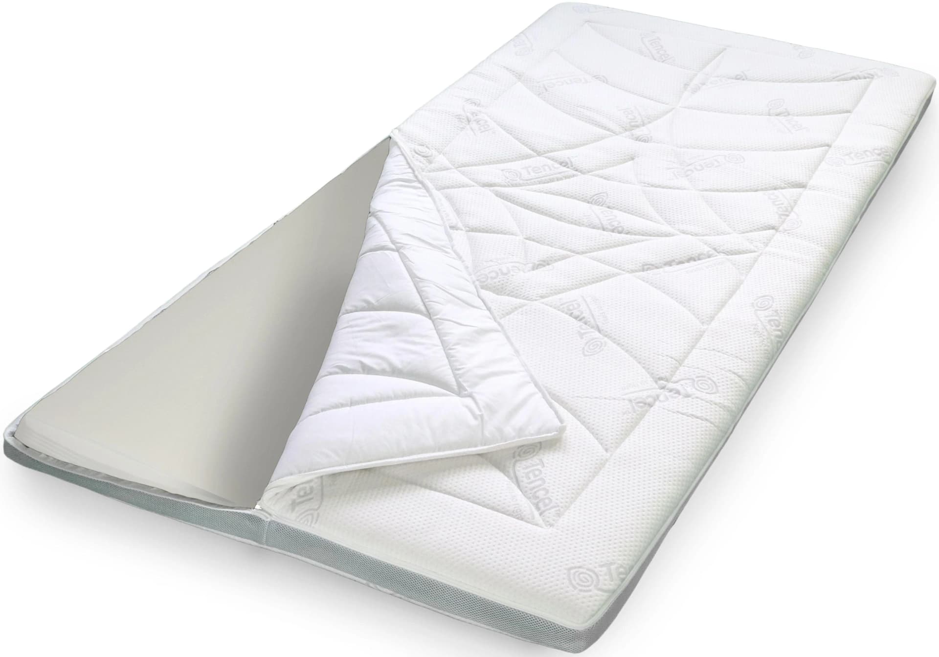 Stendebach Topper Softtop Luxus TENCEL™ Viscoschaum Grau