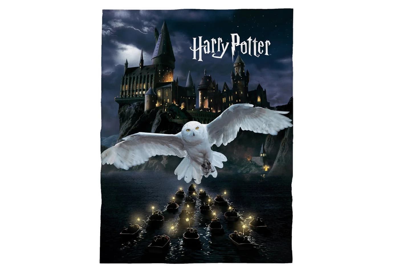 Harry Potter Kuscheldecke Hedwig 150x200 cm Familando - Bild 2