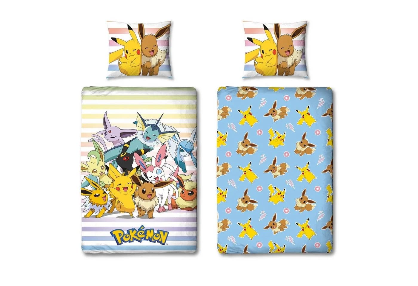 Familando Kinderbettwäsche Pokemon Bunt Renforcé 2-teilig - Bild 4