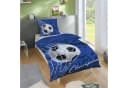 Familando Kinderbettwäsche Fußball Blau Wendemotiv 100% Baumwolle Bild 1