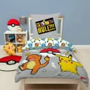 Familando Kinderbettwäsche Pokemon Rock 100% Baumwolle Flanell Bild 1