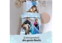 Familando Kinderbettwäsche Frozen 135x200 cm Blau Renforcé Bild 1