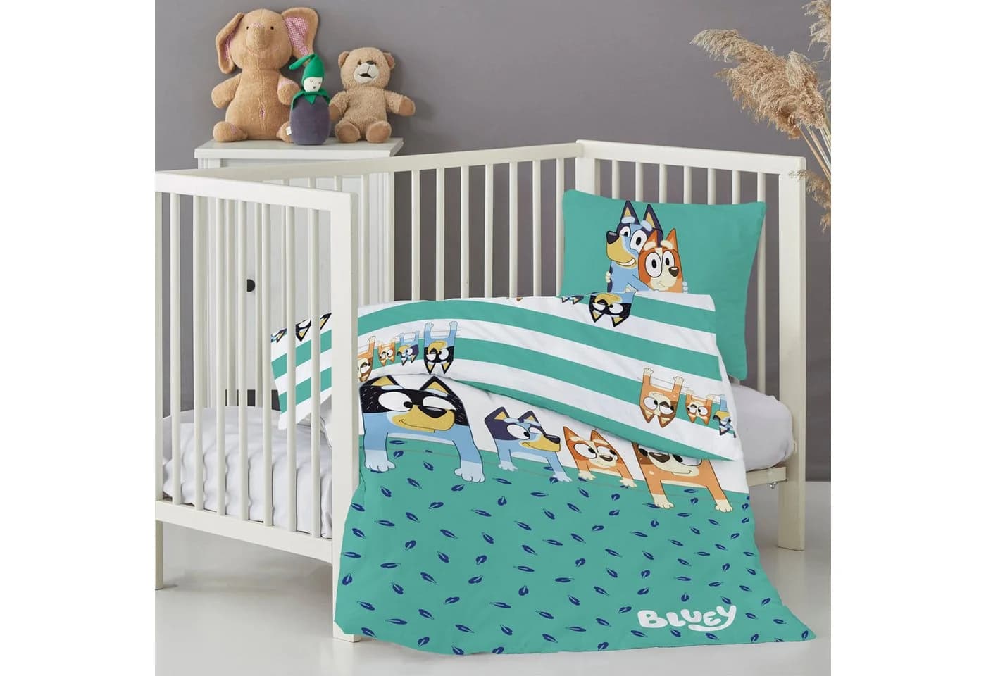 Familando Bluey Kinderbettwäsche 100x135 100% Baumwolle