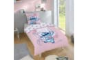 Familando Kinderbettwäsche Lilo & Stitch "Aloha" Rosa 100% Baumwolle Bild 1