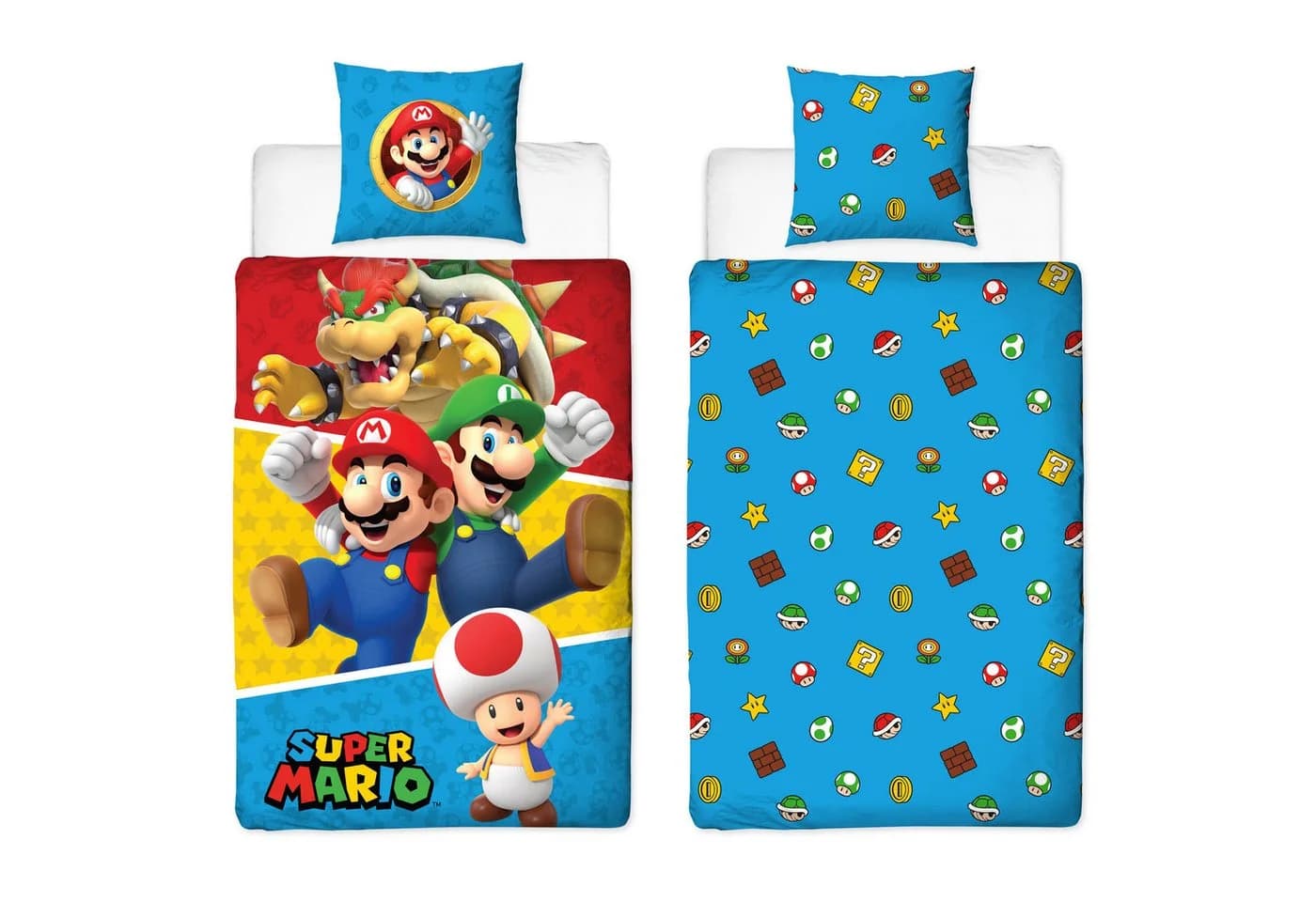 Familando Kinderbettwäsche Super Mario Set 2-teilig Bunt Mikrofaser - Bild 2