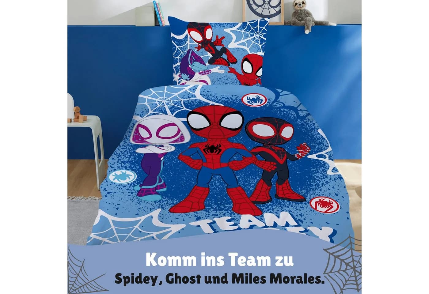 Familando Kinderbettwäsche Spidey und seine Super Freunde Set 2-teilig Flanell - Bild 3