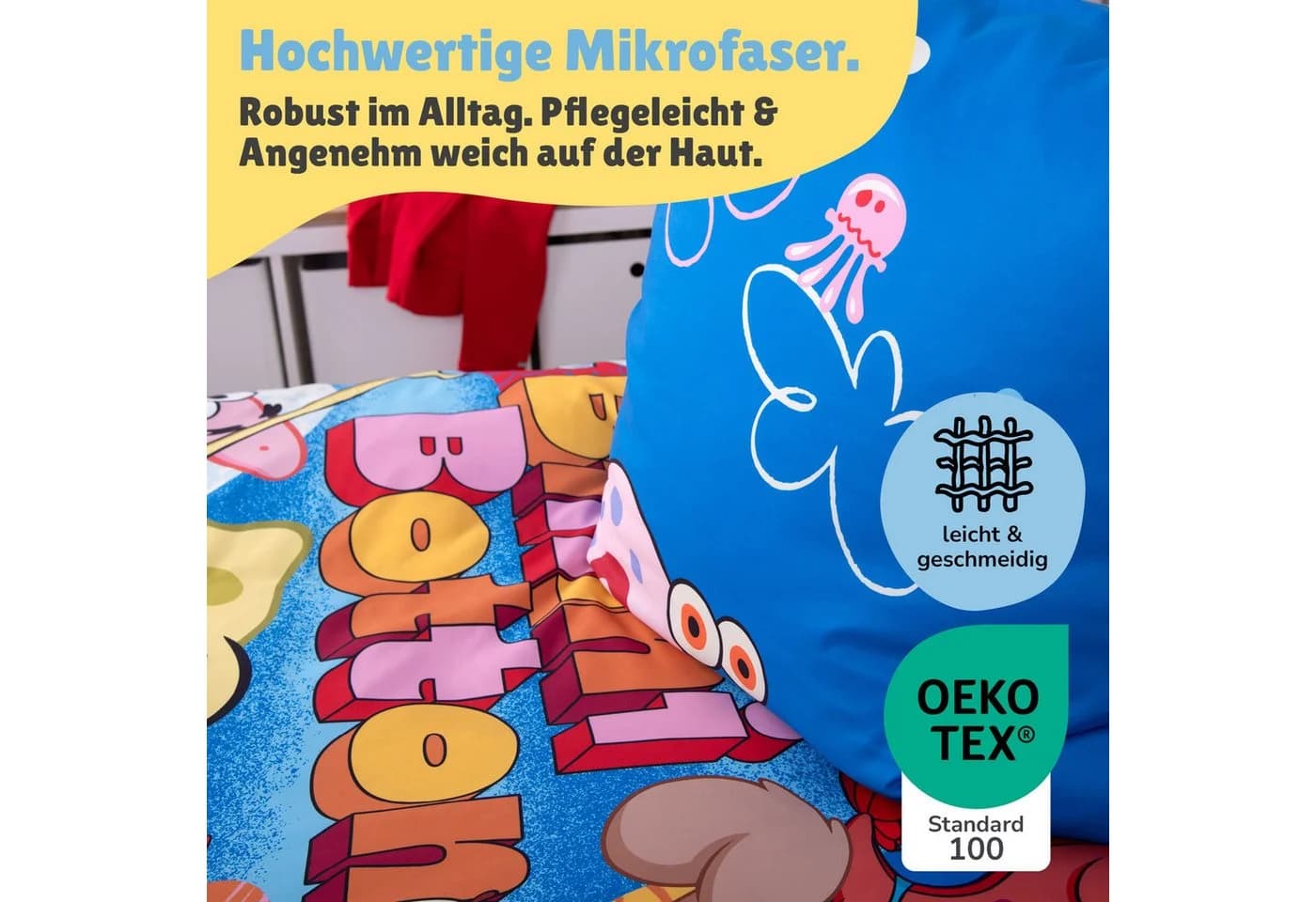 Familando Kinderbettwäsche Spongebob 2-teilig Mikrofaser - Bild 4