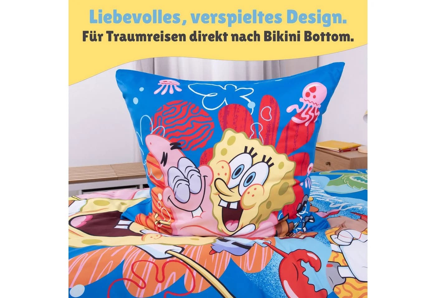 Familando Kinderbettwäsche Spongebob 2-teilig Mikrofaser - Bild 5