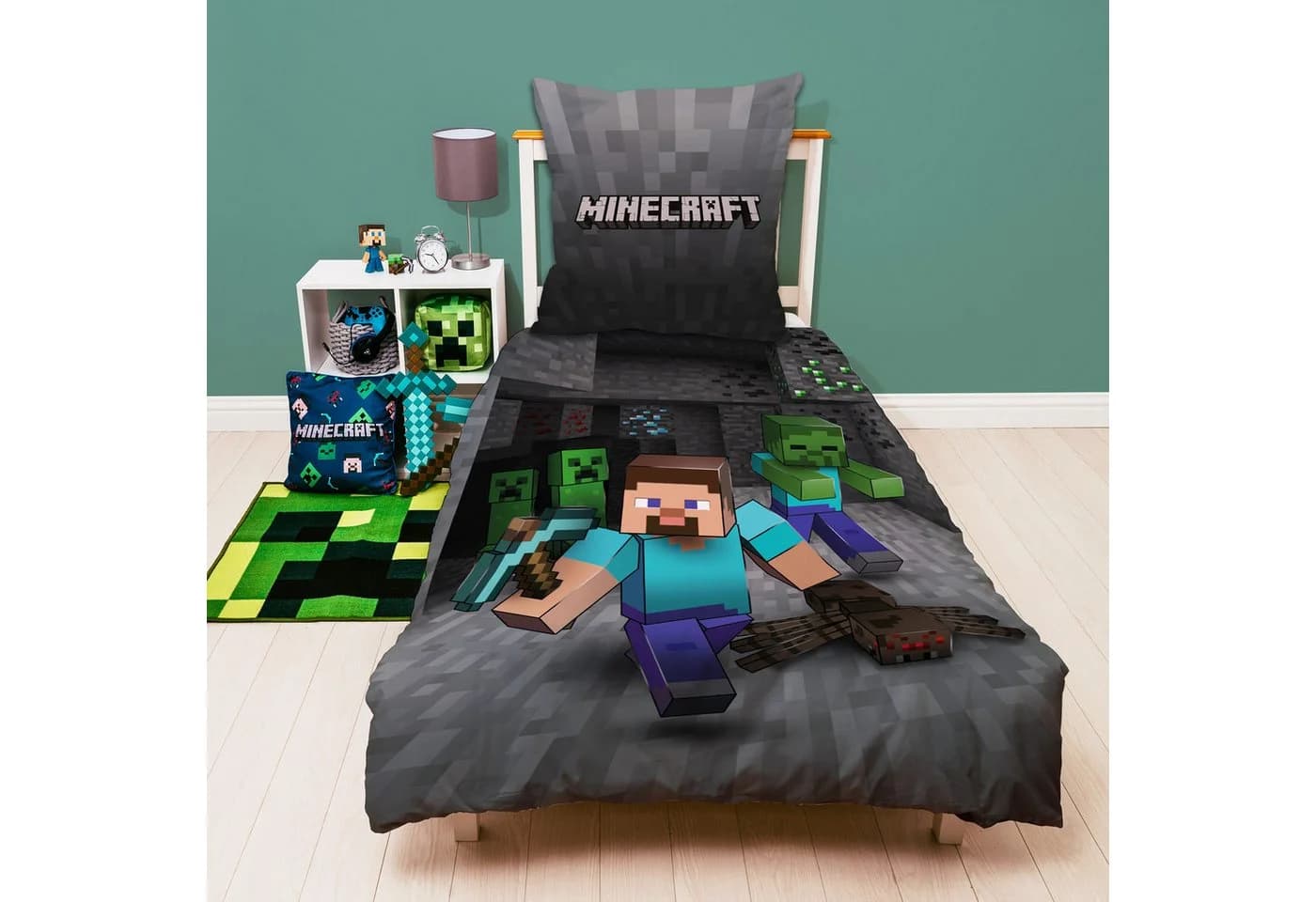 Familando Kinderbettwäsche Minecraft 2-teilig Mikrofaser