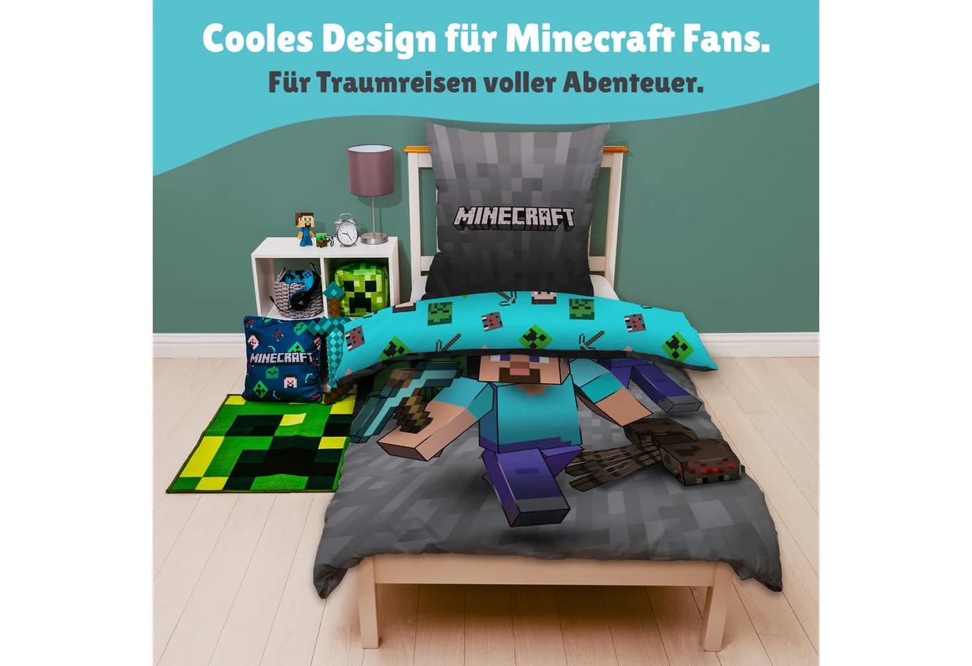 Familando Kinderbettwäsche Minecraft 2-teilig Mikrofaser - Bild 4
