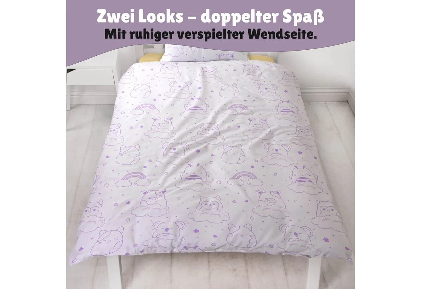Familando Kinderbettwäsche Squish Squad 135x200 cm 100% Baumwolle - Bild 5