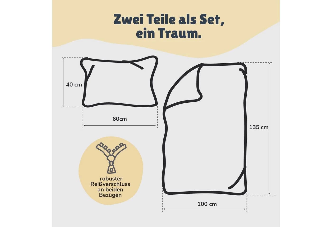 Familando Babybettwäsche 2-tlg. Renforcé Biene Motiv