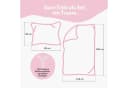 Familando Kinderbettwäsche Unicorn Academy 100% Baumwolle Rosa Violett Bild 1