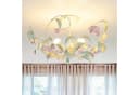 Licht-Erlebnisse Deckenleuchte SUMMER Weiß Rosa Metall Floral Bild 1