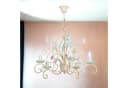 Licht-Erlebnisse Kronleuchter LUCE Floral Rosa Grün Metall Glas Bild 4