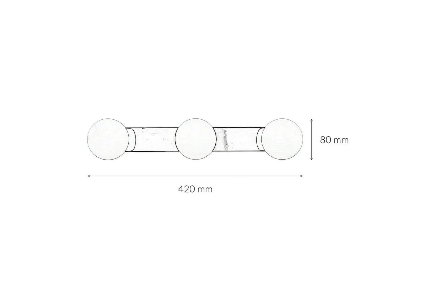 Licht-Erlebnisse Wandleuchte BRAZOS Chrom Weiß Glas Badleuchte - Bild 3