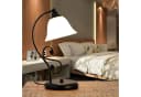 Licht-Erlebnisse Nachttischlampe DOROTHEA Landhausstil Alabasterglas Bild 1