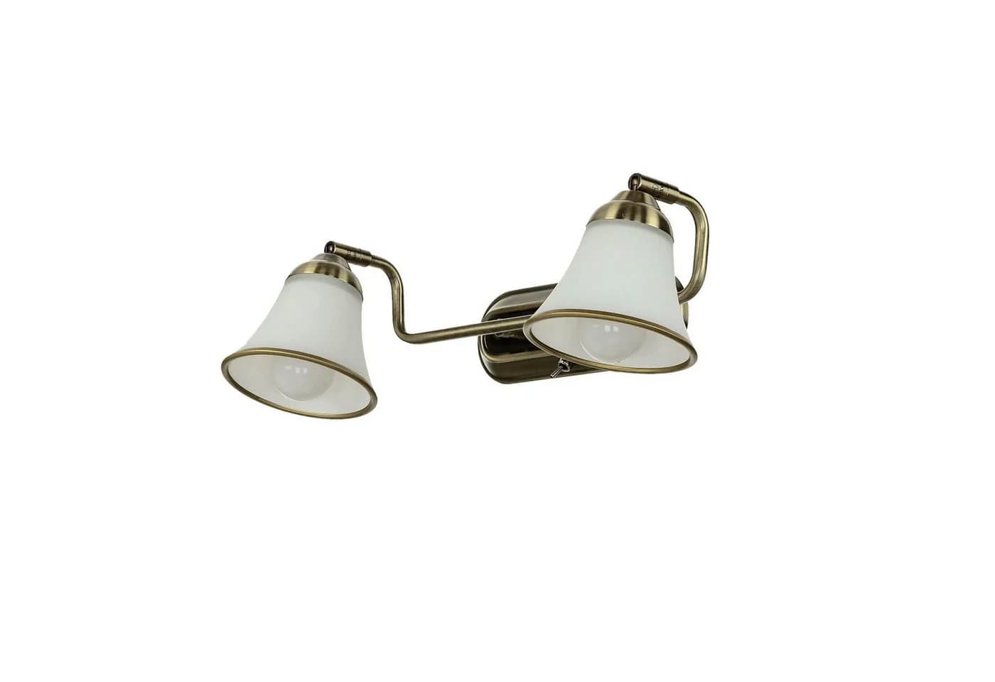 Licht-Erlebnisse Wandleuchte GRANDO Jugendstil Bronze Weiß schwenkbar - Bild 2