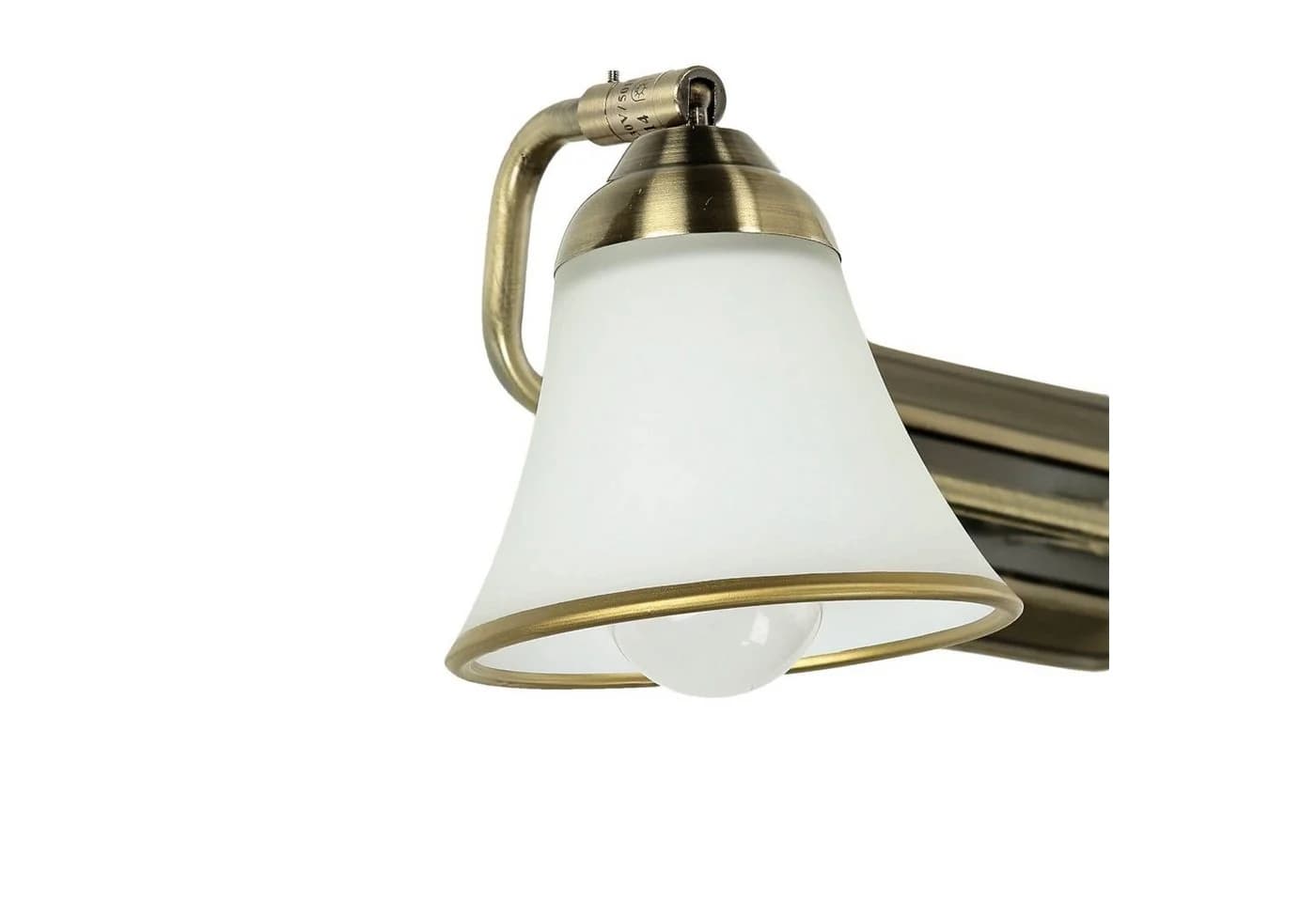 Licht-Erlebnisse Wandleuchte GRANDO Jugendstil Bronze Weiß schwenkbar - Bild 5