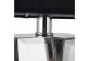 Licht-Erlebnisse Nachttischlampe TABLE Schwarz Chrom Stoffschirm Spiegelglas Bild 4
