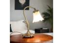 Licht-Erlebnisse Nachttischlampe Messing Floral Bild 1
