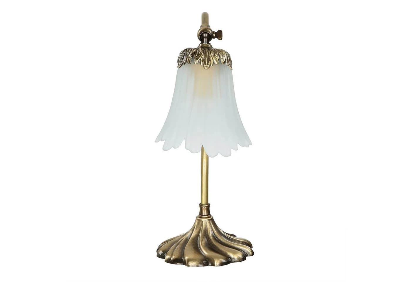 Licht-Erlebnisse Nachttischlampe Messing Floral - Bild 3