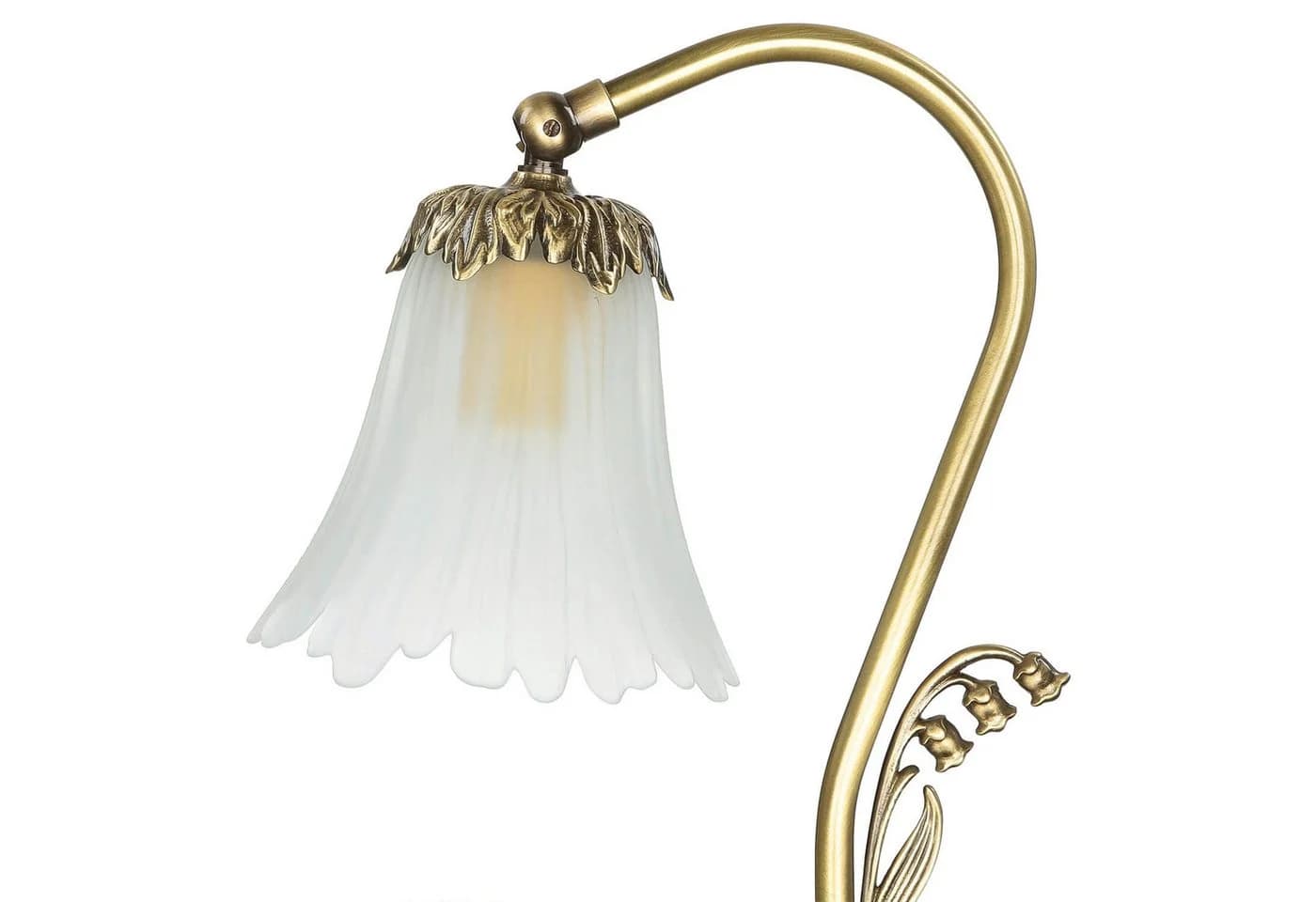 Licht-Erlebnisse Nachttischlampe Messing Floral - Bild 4