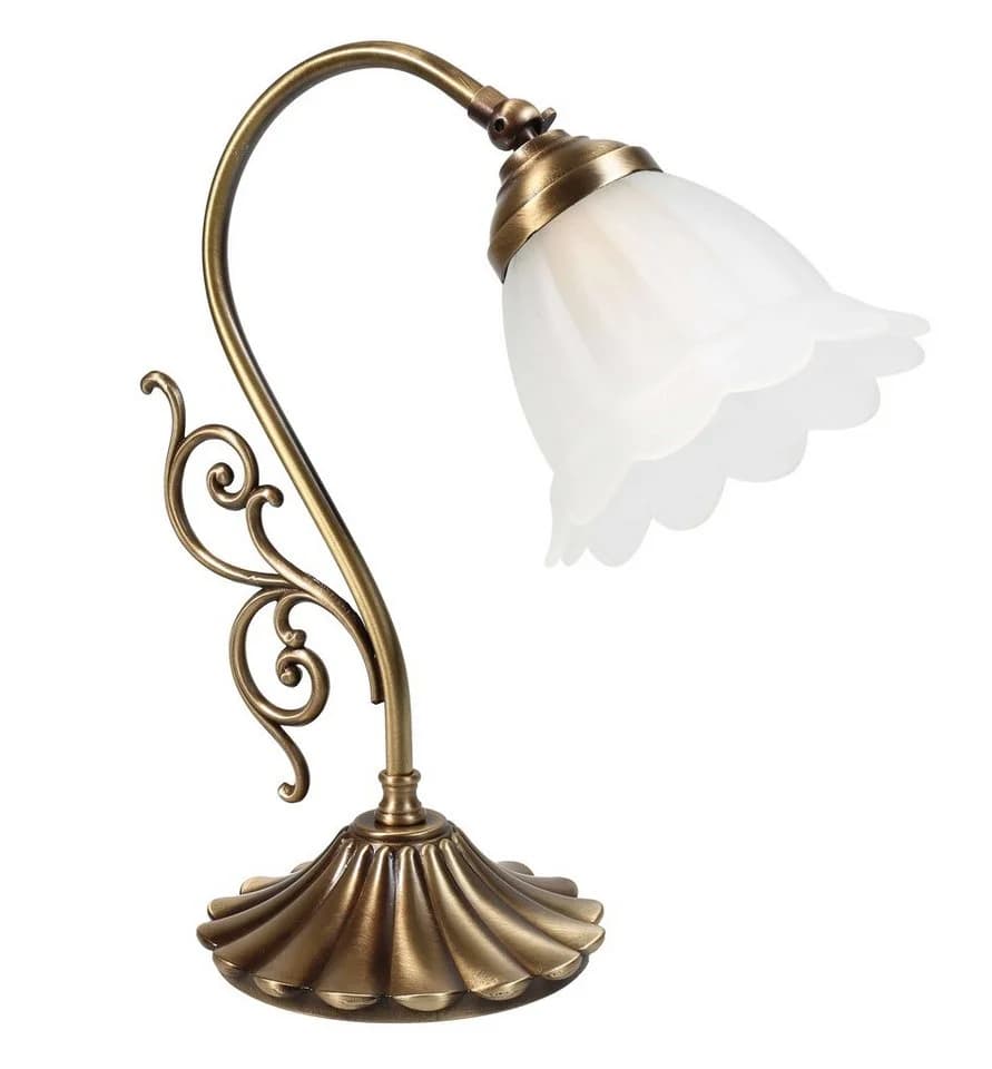 Licht-Erlebnisse Tischlampe Florentiner Stil Bronze Messing E14