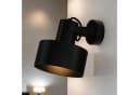 Licht-Erlebnisse Wandstrahler RIF Schwarz E27 Aufbaustrahler Bild 1