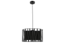 Licht-Erlebnisse Pendelleuchte HARMONY BLACK Schwarz Metall Stoff E27 Bild 2