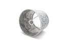 Licht-Erlebnisse Lampenschirm WILLOW Silber Barock Muster Stoff Bild 1