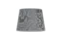 Licht-Erlebnisse Lampenschirm WILLOW Silber Barock Muster Stoff Bild 2