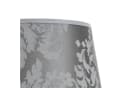 Licht-Erlebnisse Lampenschirm WILLOW Silber Barock Muster Stoff Bild 3
