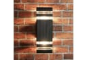Licht-Erlebnisse Außen-Wandleuchte RIO, ohne Leuchtmittel, Moderne Wandlampe Up & Down für außen eckig in Anthrazit Bild 5