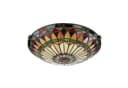 Licht-Erlebnisse Deckenleuchte FARFALLA 10 Tiffany Stil Gelb Bronze Bild 2