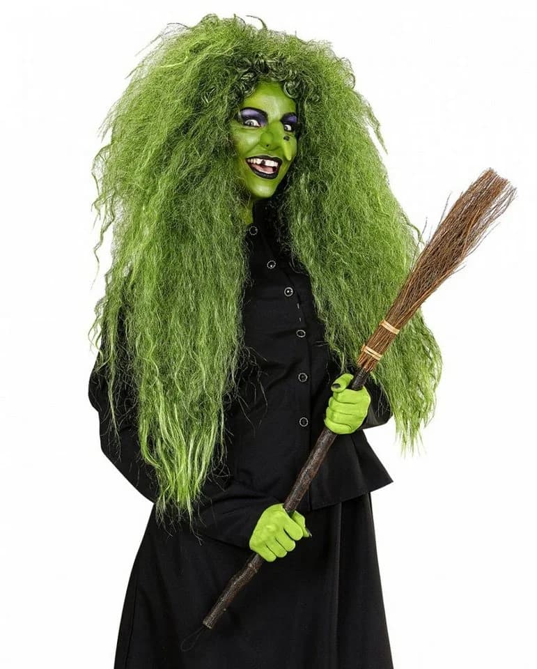 Horror-Shop Hexenbesen 87 cm Braun