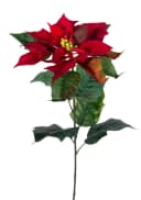 Seidenblumen Roß Weihnachtsstern Kunstblume samt-rot 72cm Bild 1