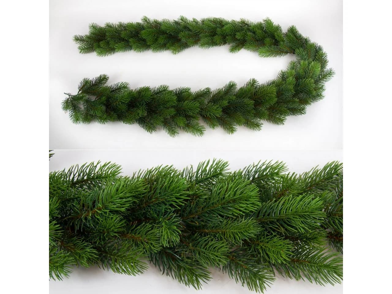 Kunstgirlande Künstliche Tannengirlande Premium 190cm -168 Tips- Spritzguss 100% PE Tanne