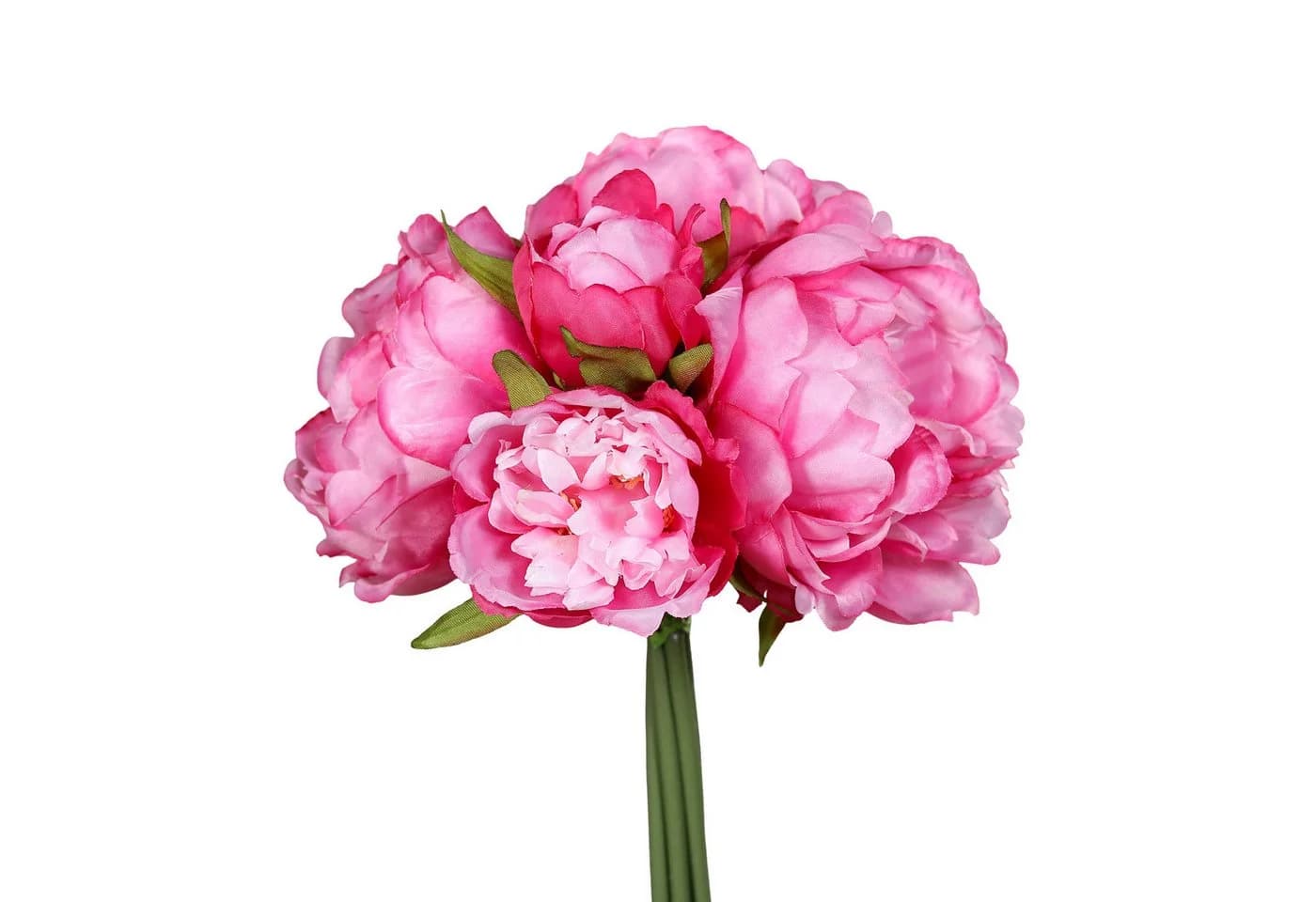 Seidenblumen Roß Kunstblume Pfingstrosenbouquet Rosa-Pink - Bild 2