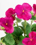 Kunstblume Stiefmütterchen 30cm Fuchsia-Pink im Topf Bild 5