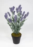 Kunstblume Lavendelbusch 54cm mit Topf - Seidenblumen Roß Bild 2